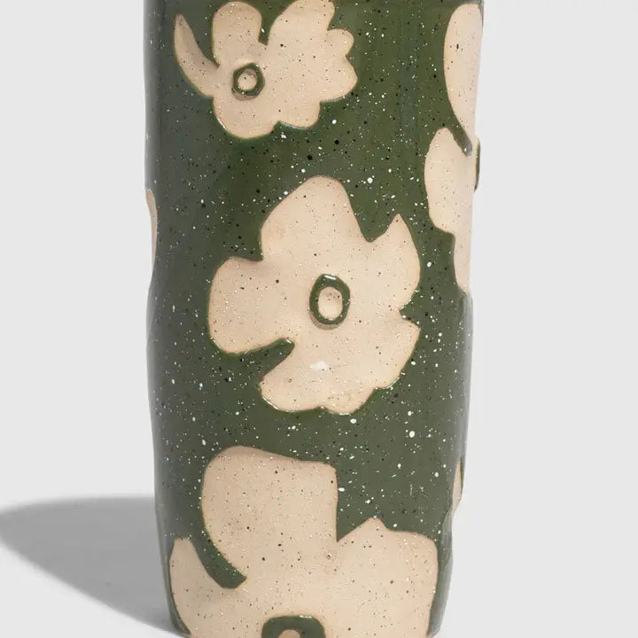 10 oz. Insulated Stoneware Travel Mug in Autumn Bloom