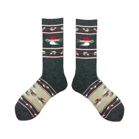Heather Thunderbird Socks in Charcoal