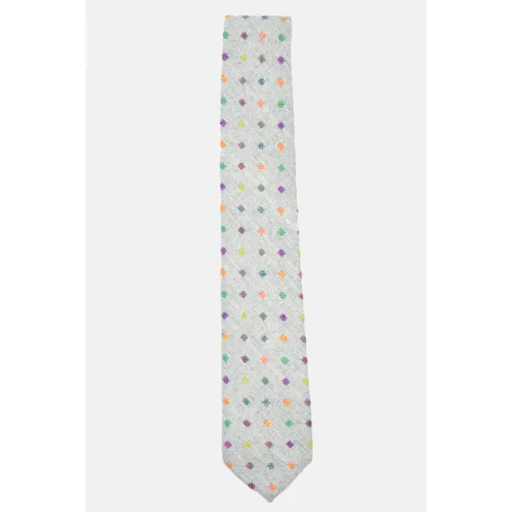 Grey Wool Confetti Tie