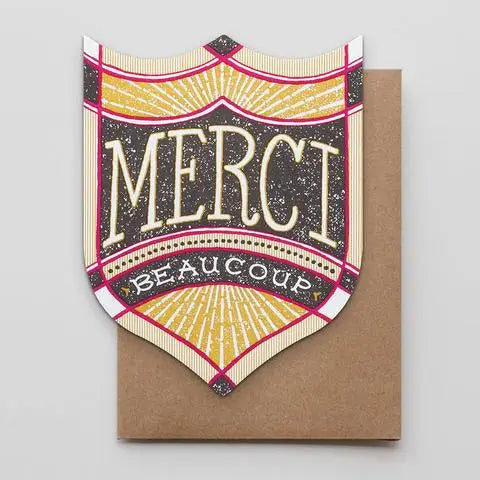 Merci Beaucoup Badge Card