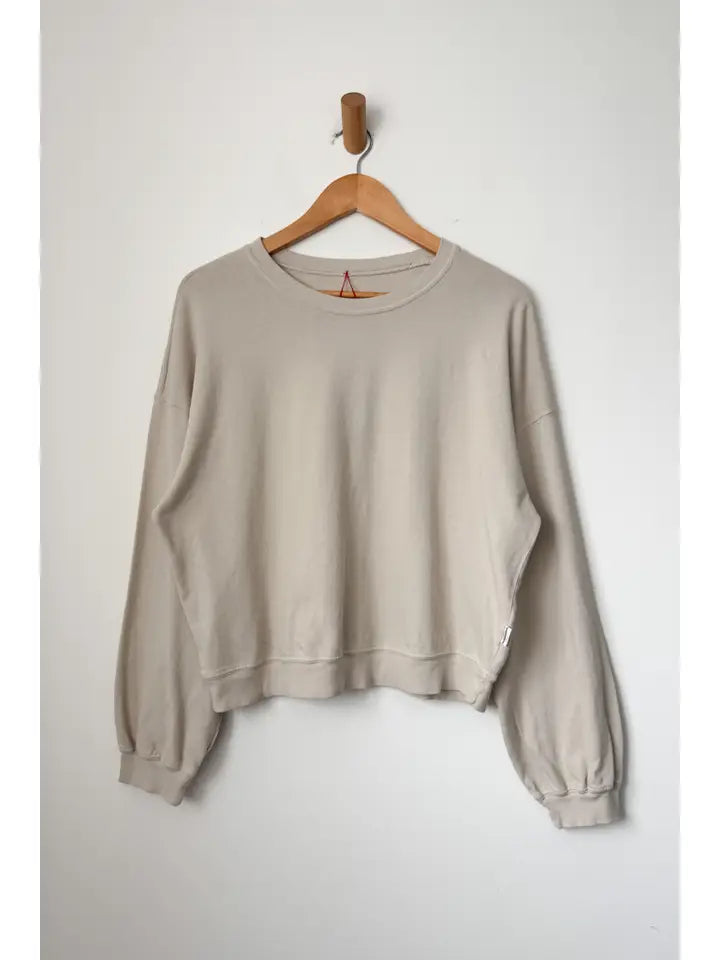 Cali Jersey Sweatshirt in Rice