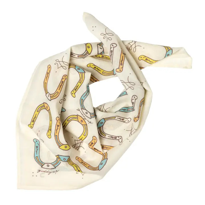 'Giddy Up' Cotton Voile Bandana