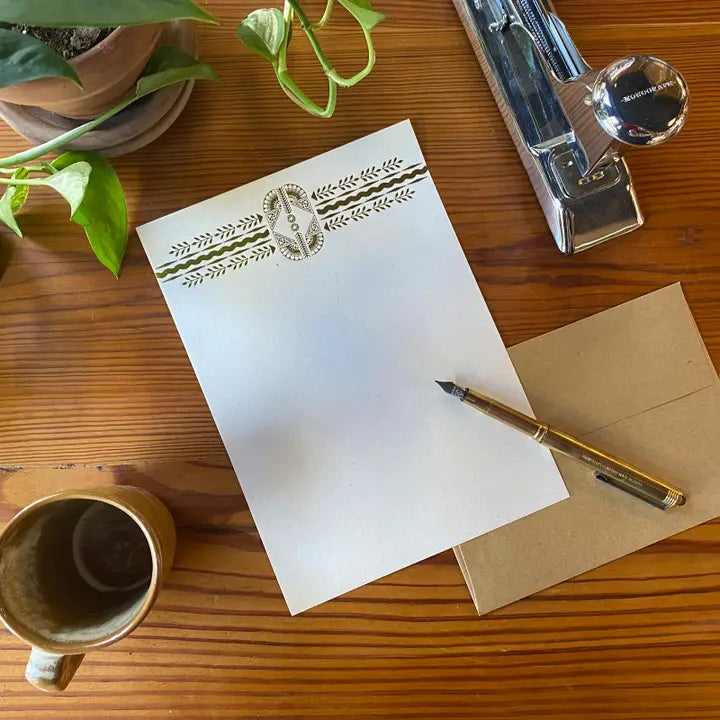 Desert Bloom Letterpress Writing Set