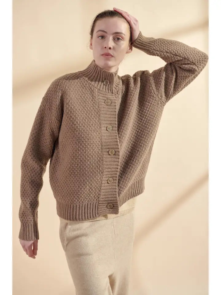 High Neck Wool Sweater
