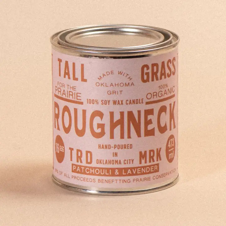Roughneck: Patchouli + Lavender Candle
