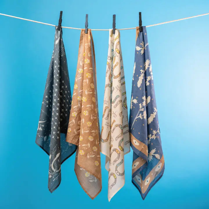 'Kickin Up Dust Cotton Voile Bandana