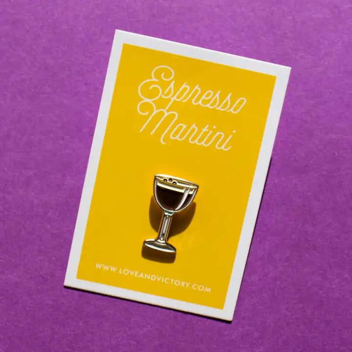Espresso Martini Cocktail Pin