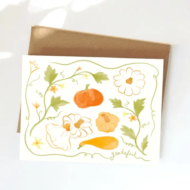 Squash Gratitude Card
