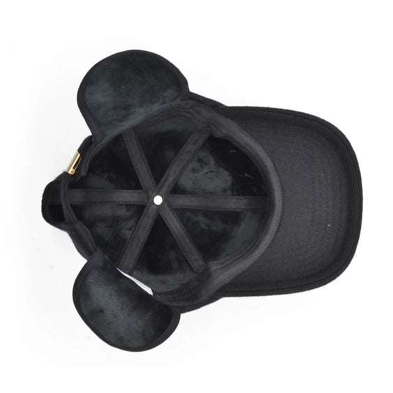 Wool Hat with Fold Down Ear-Flaps