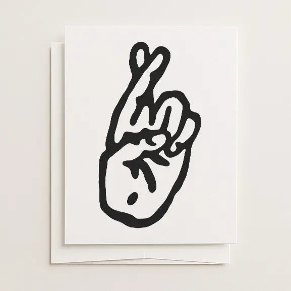 Fingers Crossed Card