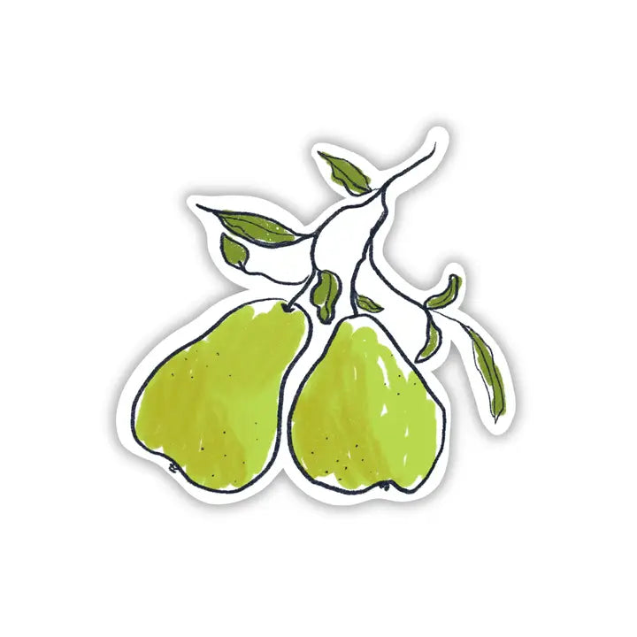 Pair of Pears Die-Cut Sticker