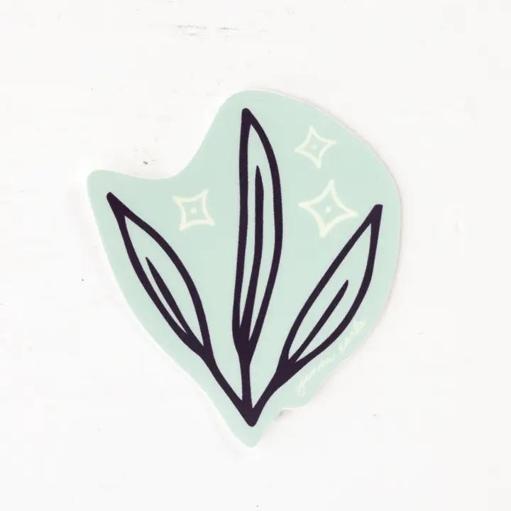 Stars + Plants Sticker
