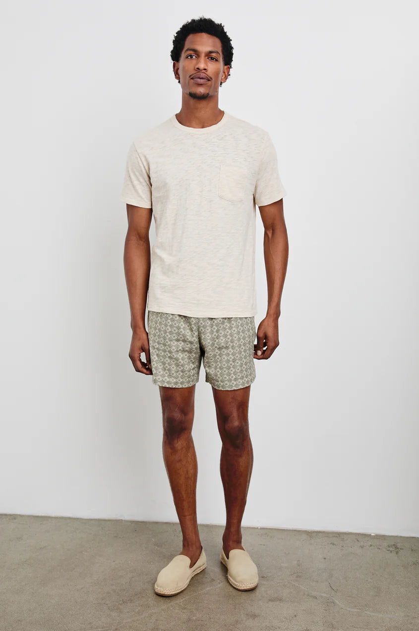 Aries Short in Diamond Oat Olive