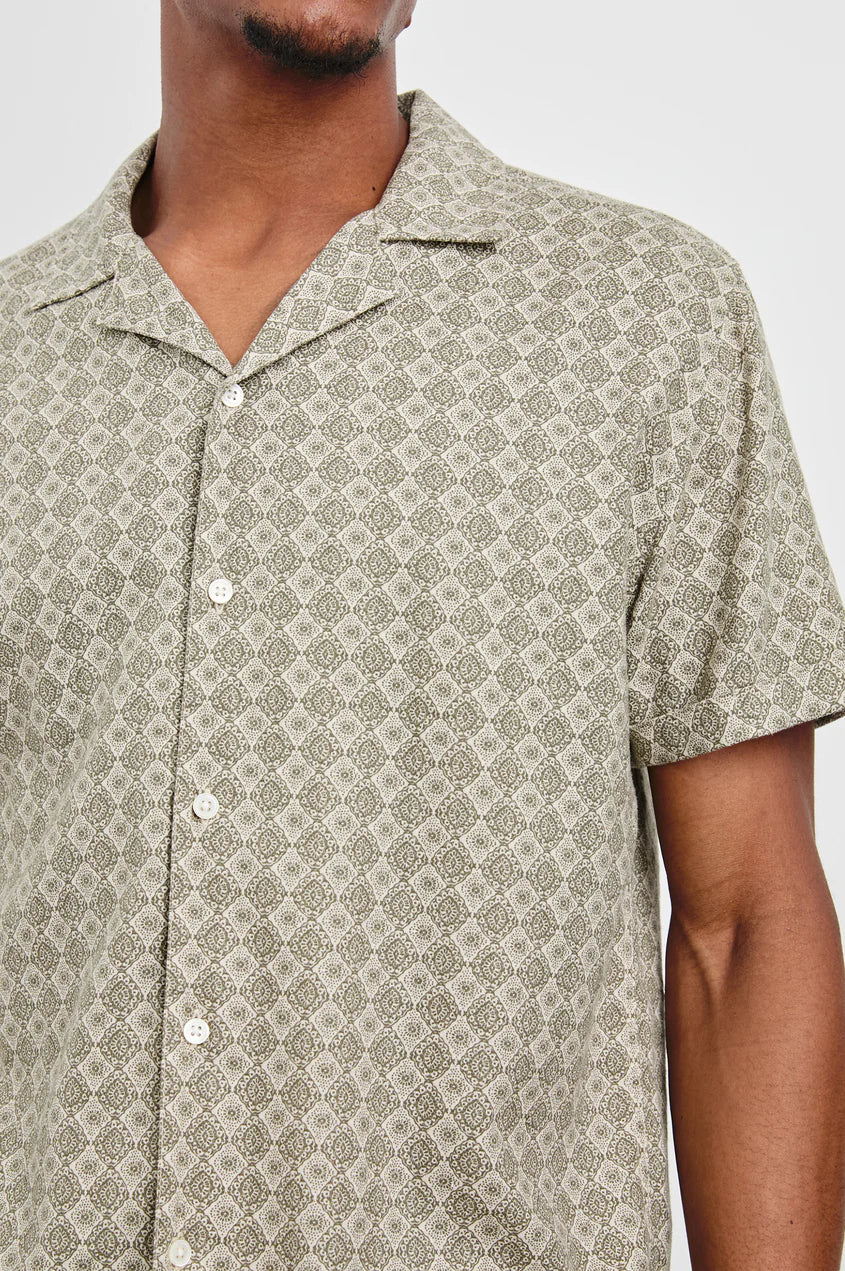 Atlas Shirt in Diamond Oat Olive