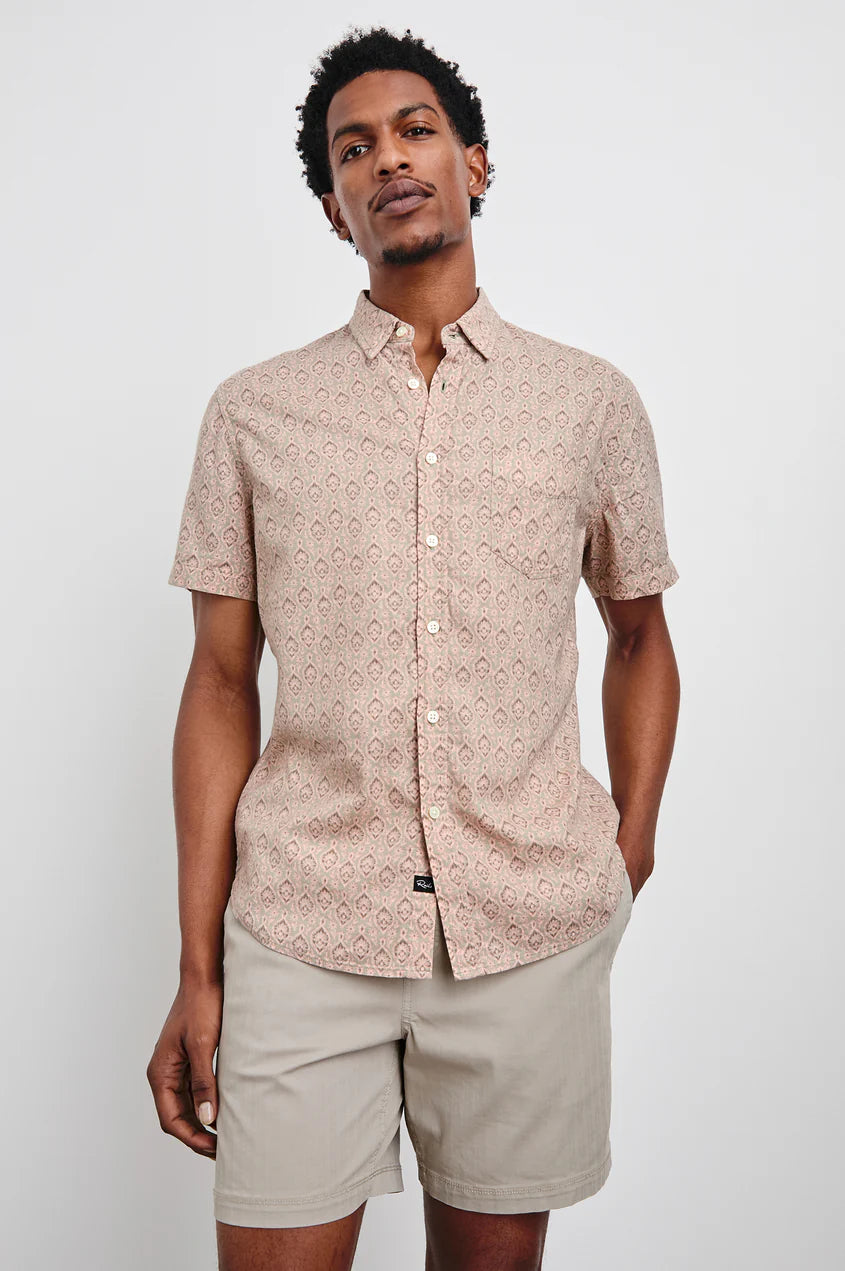 Carson Shirt in Pendant Batik Flamingo