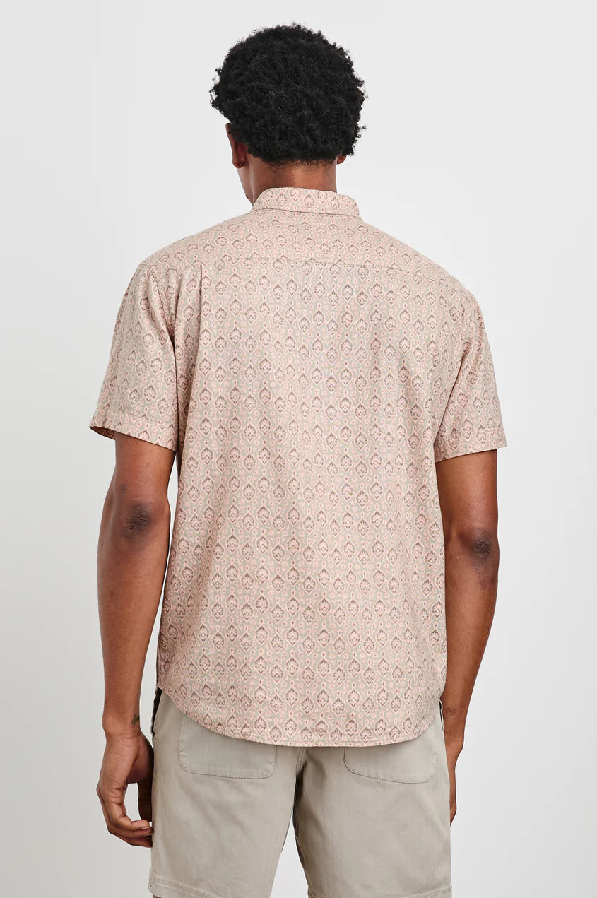 Carson Shirt in Pendant Batik Flamingo