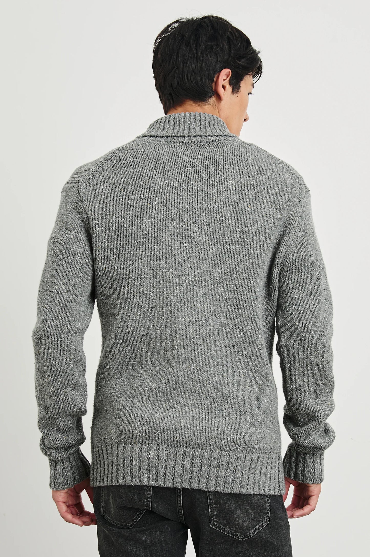 Corden Cardigan in Monochromatic Speckle