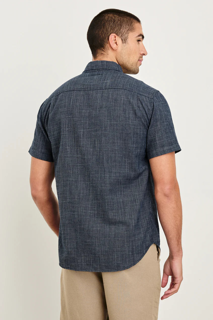 Fairfax Shirt in Navy Etch