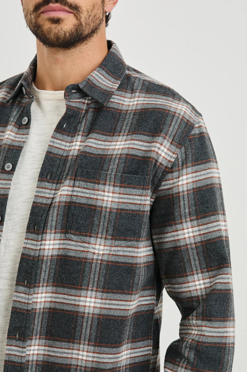 Forrest Shirt in Charcoal Tumeric