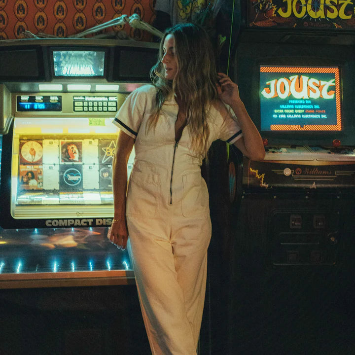 The Dolly Jumpsuit in Ecru
