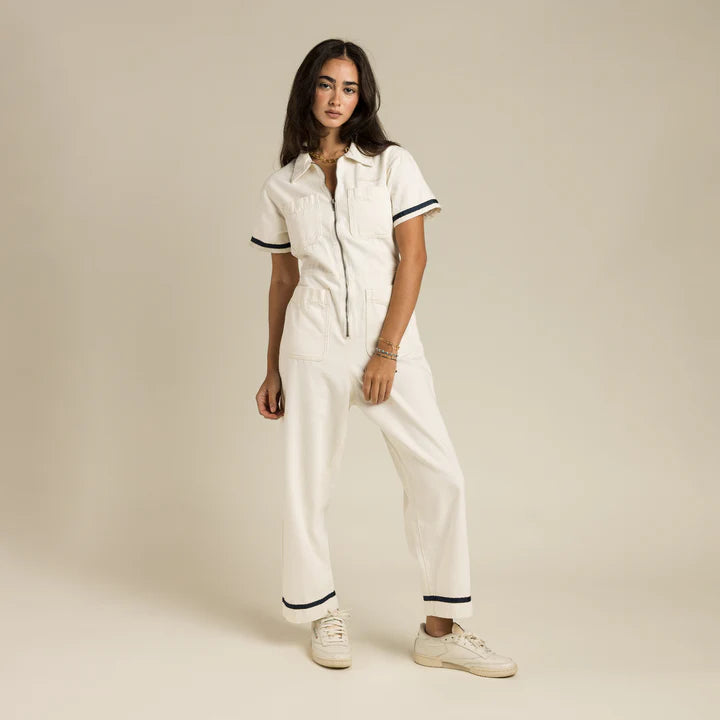 The Dolly Jumpsuit in Ecru