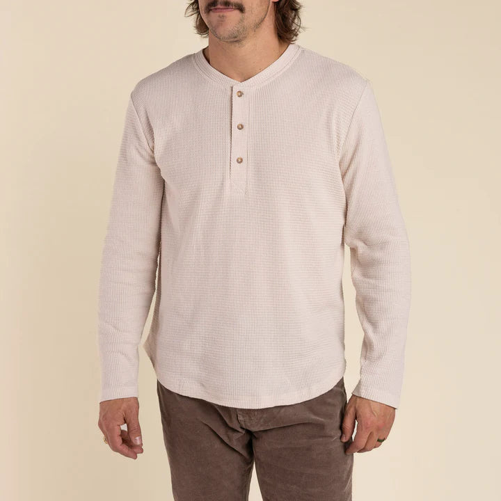 The Maverick Henley in Vintage White