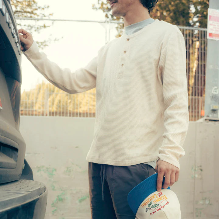The Maverick Henley in Vintage White