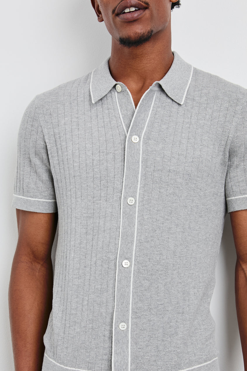 Vernon Shirt in Grey Melange