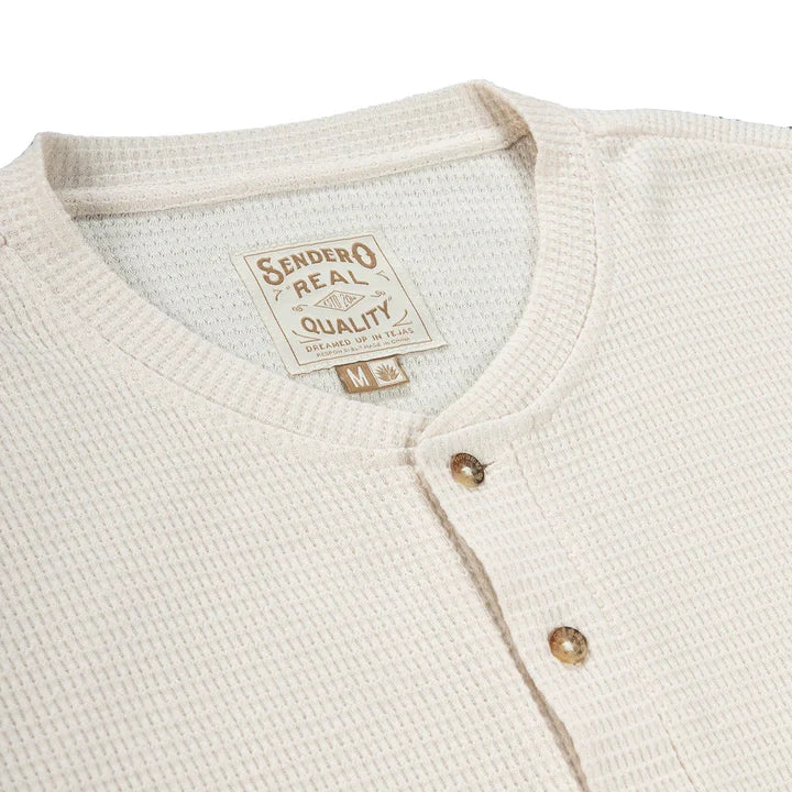 The Maverick Henley in Vintage White