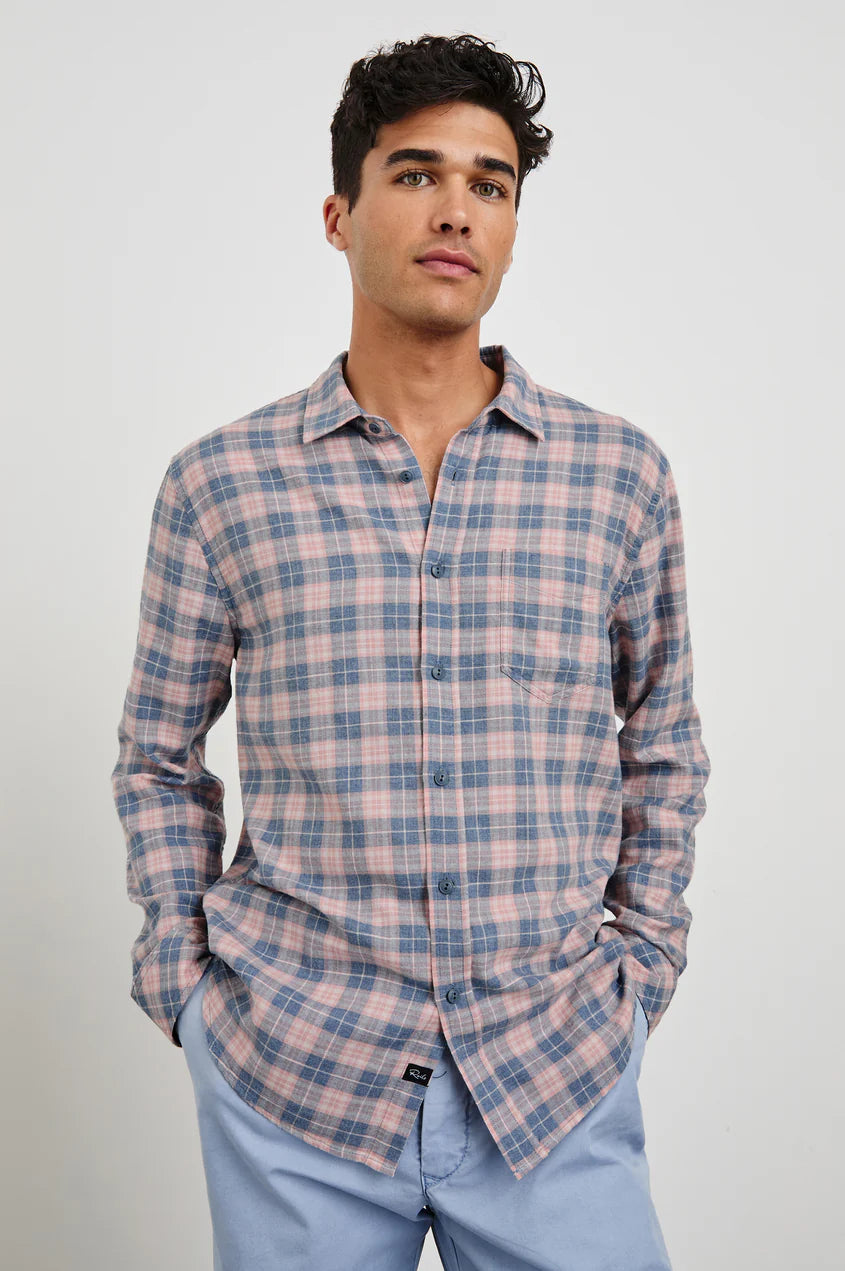 Wyatt Shirt in Blueberry Blush