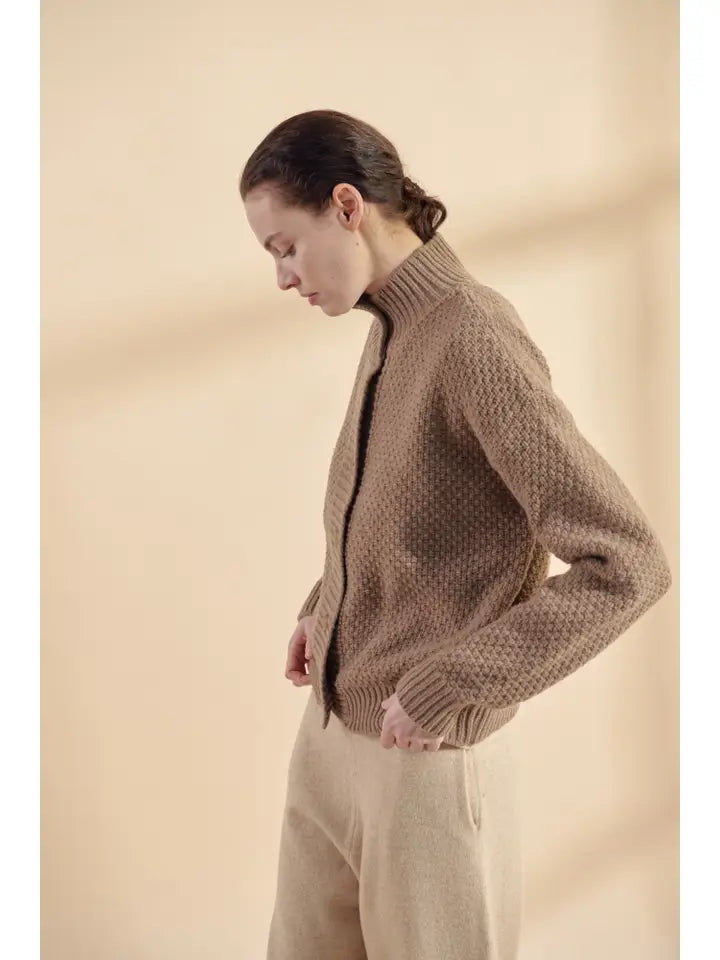 High Neck Wool Sweater