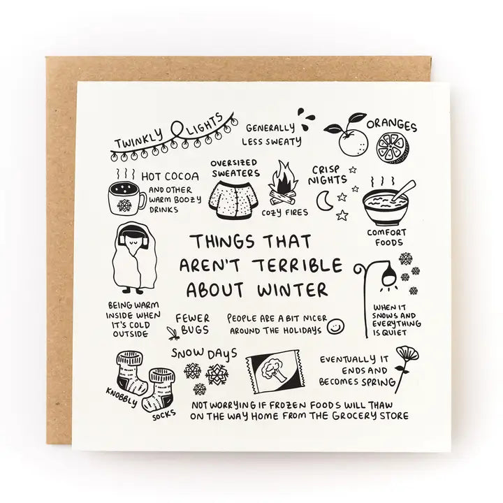 Things Thaty Aren't Terrible About Winter Holiday Card