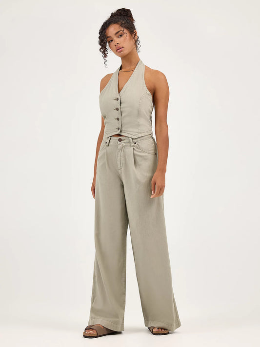 Pleated Trouser in Tea
