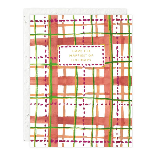 Holiday Plaid - Holiday Card