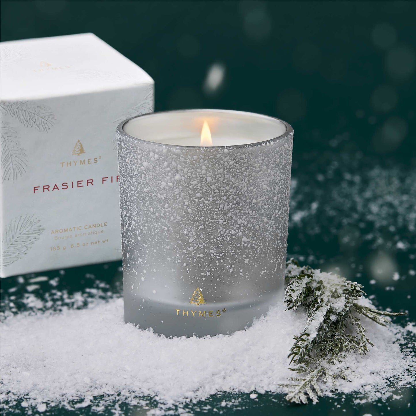 Fraiser Fir Flocked Candle