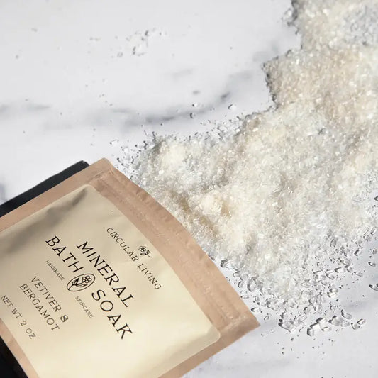 Mineral Bath Soak Sachet - Vetiver & Bergamot
