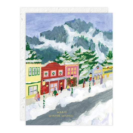 Winter Village - Holiday Card