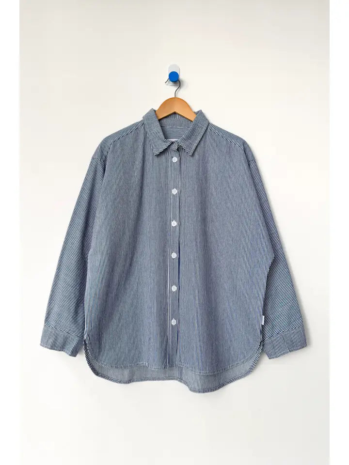 Owen Shirt in Blue Stripe