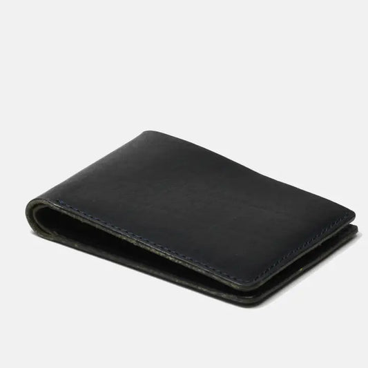 Horween Navy Bill Fold Wallet