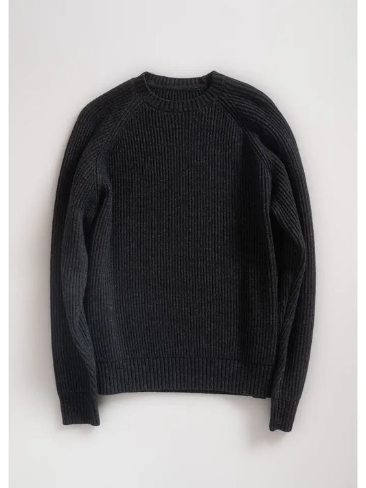 Dume Sweater in Heather Black