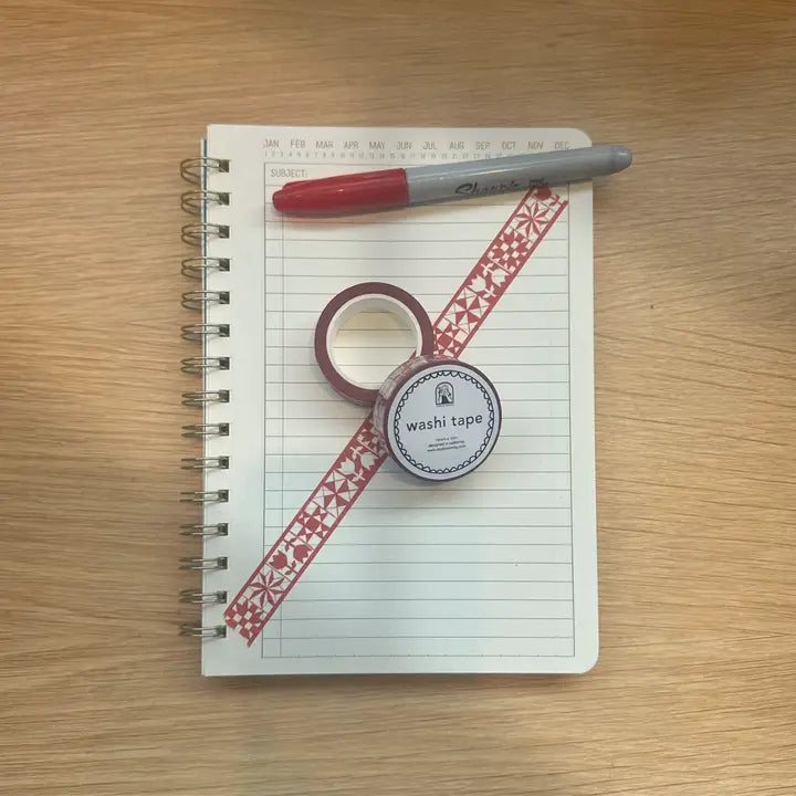 Red Quilt Washi Tape