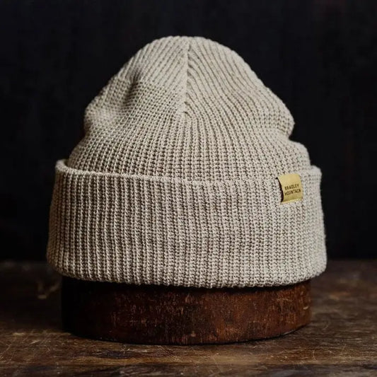 Cotton Watch Cap in Sand