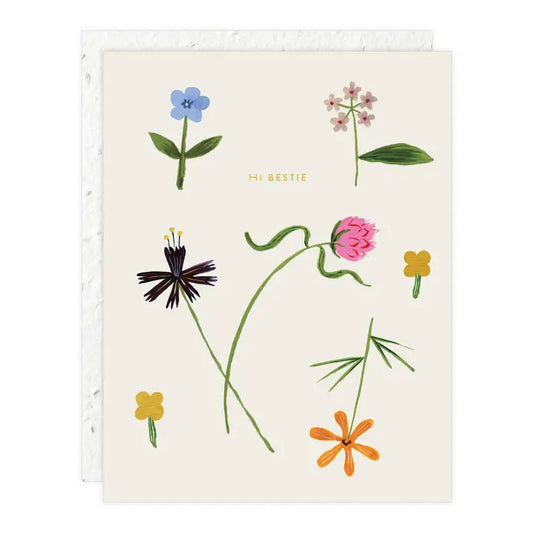 Quirky Petals - Friendship Card