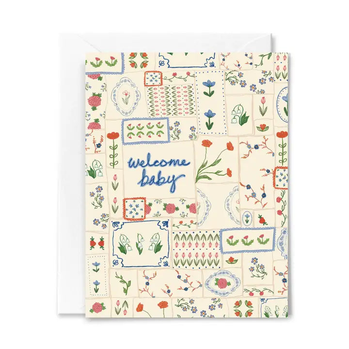 Welcome Baby Quilt Card
