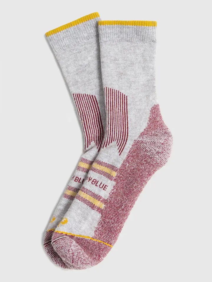 Bison Trail Compression Socks in Red