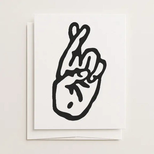 Fingers Crossed Card