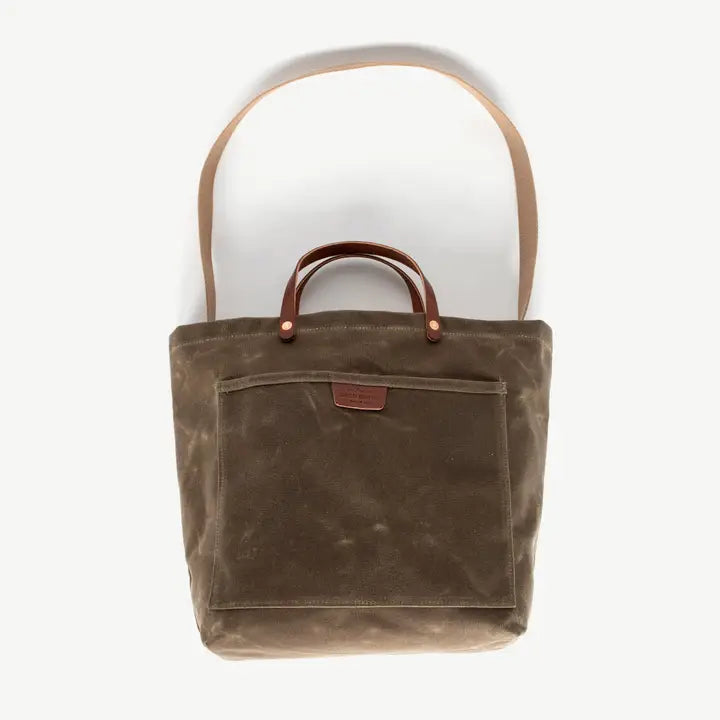 Coal Tote Bag in Waxed Field Tan