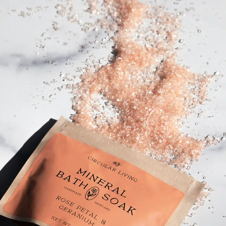 Mineral Bath Soak Sachet - Rose Petal & Geranium