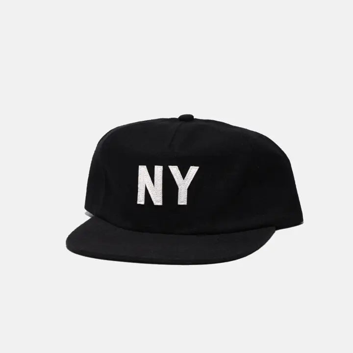 Black Linen New York Hat