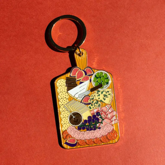 Charcuterie and Cheese Board Keychain